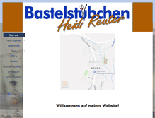 Tablet Screenshot of bastelstuebchen-heidi-reuter.de